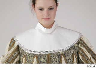 Photos Woman in Historical Suit 3 18th century Grey suit…